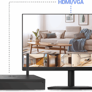 X5S NVR inalámbrico con salida HDMI y VGA